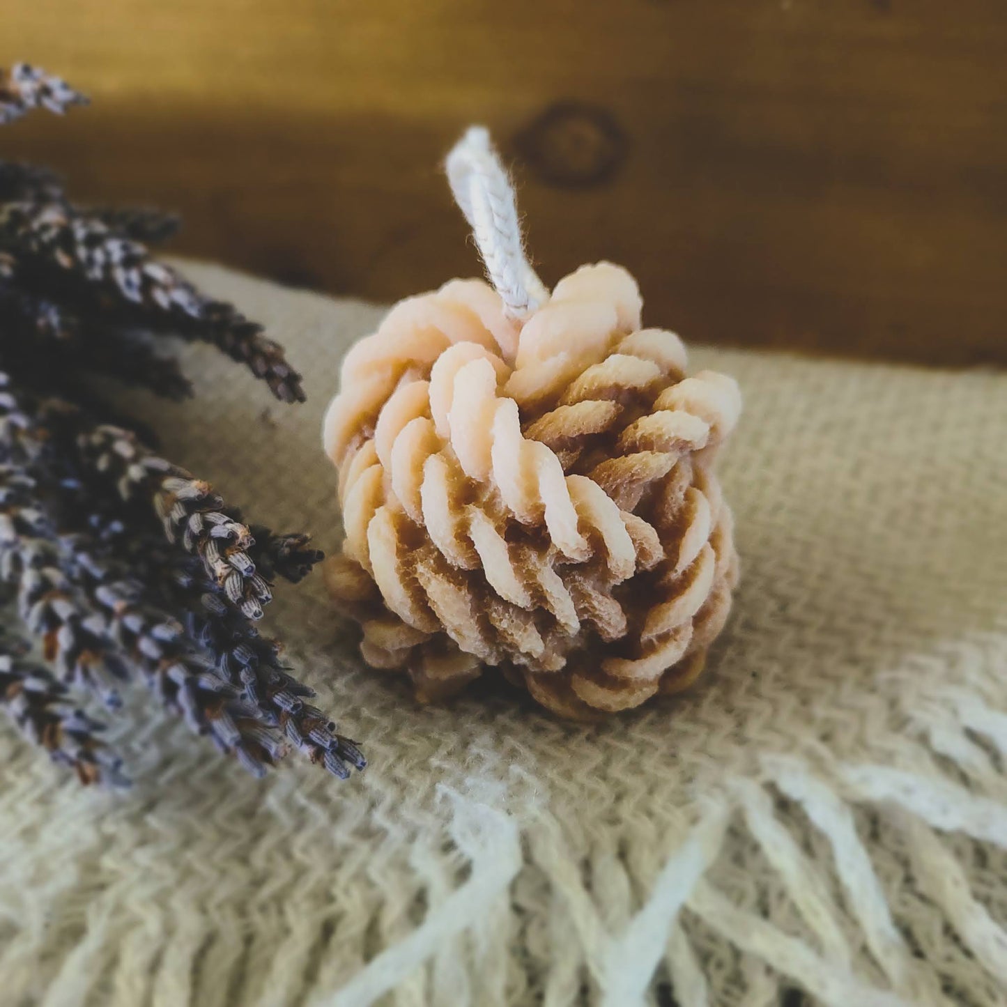 Yarn Ball Sculpture Candle