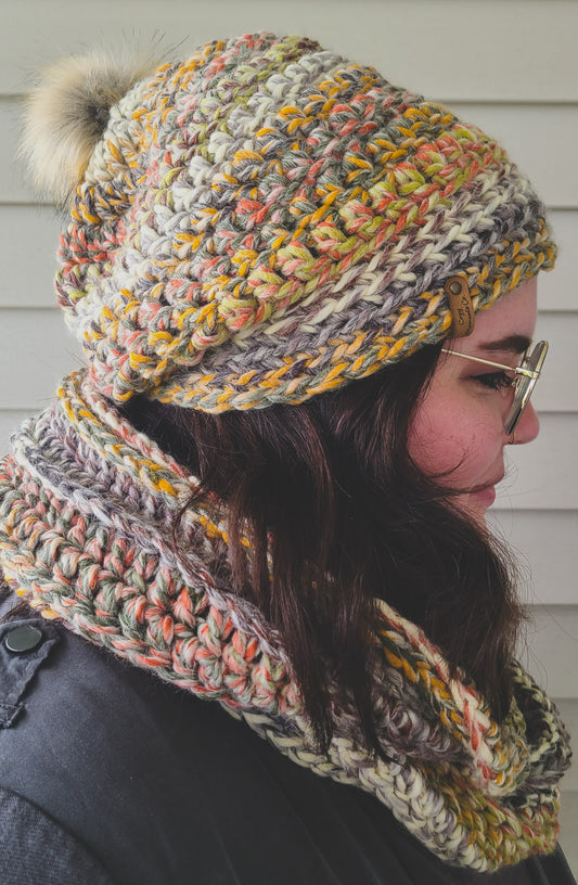 Crochet Winter Hat: Medium - Large Size