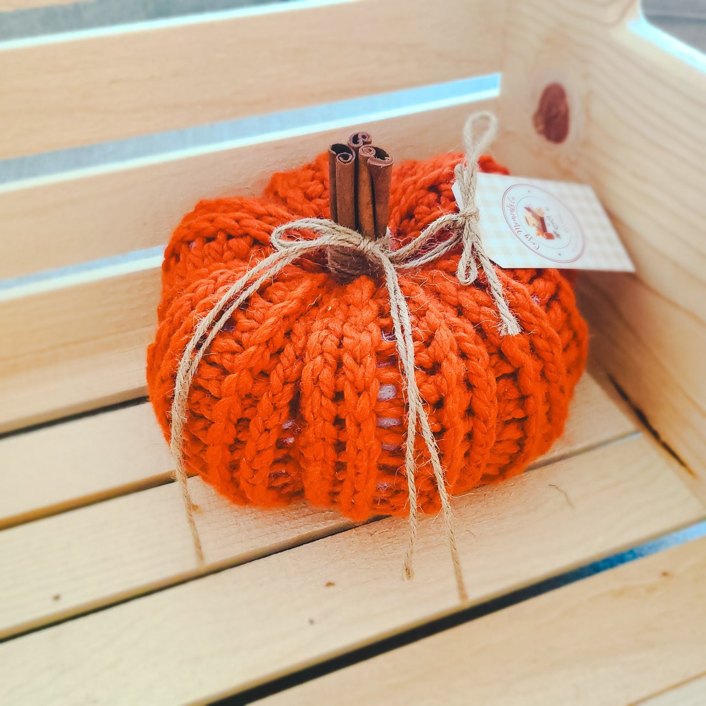 Rustic Crochet Pumpkins ~ Large