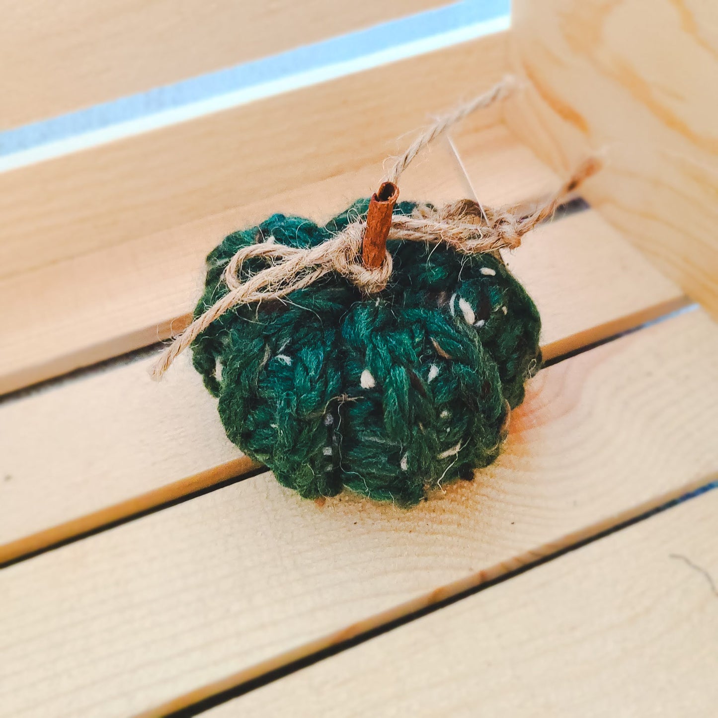 Rustic Crochet Pumpkin ~ Small