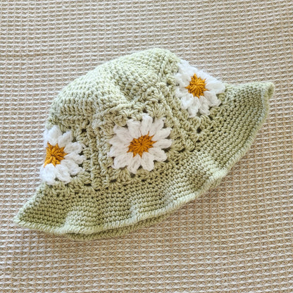 Crochet Daisy Bucket Hats