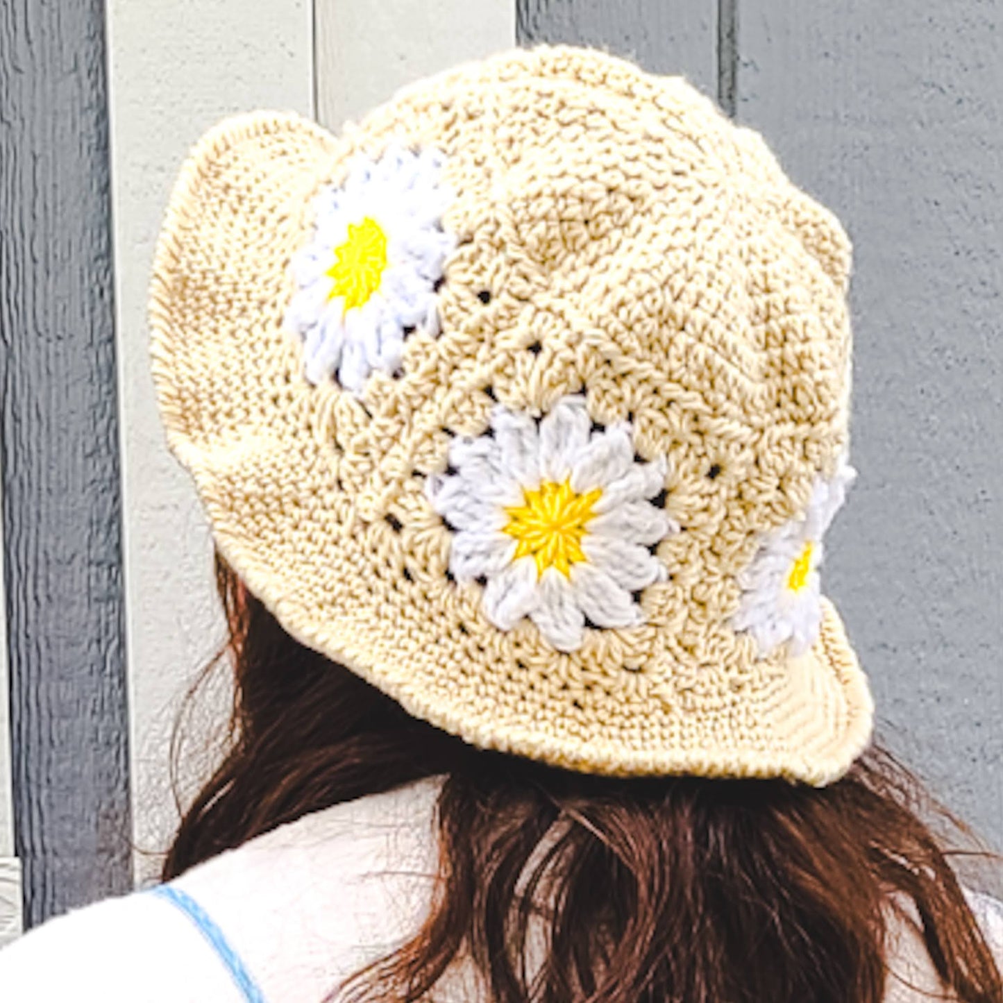 Crochet Daisy Bucket Hats