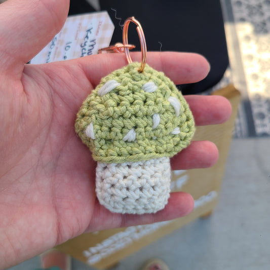 Cotton Mushroom Plush Keychain