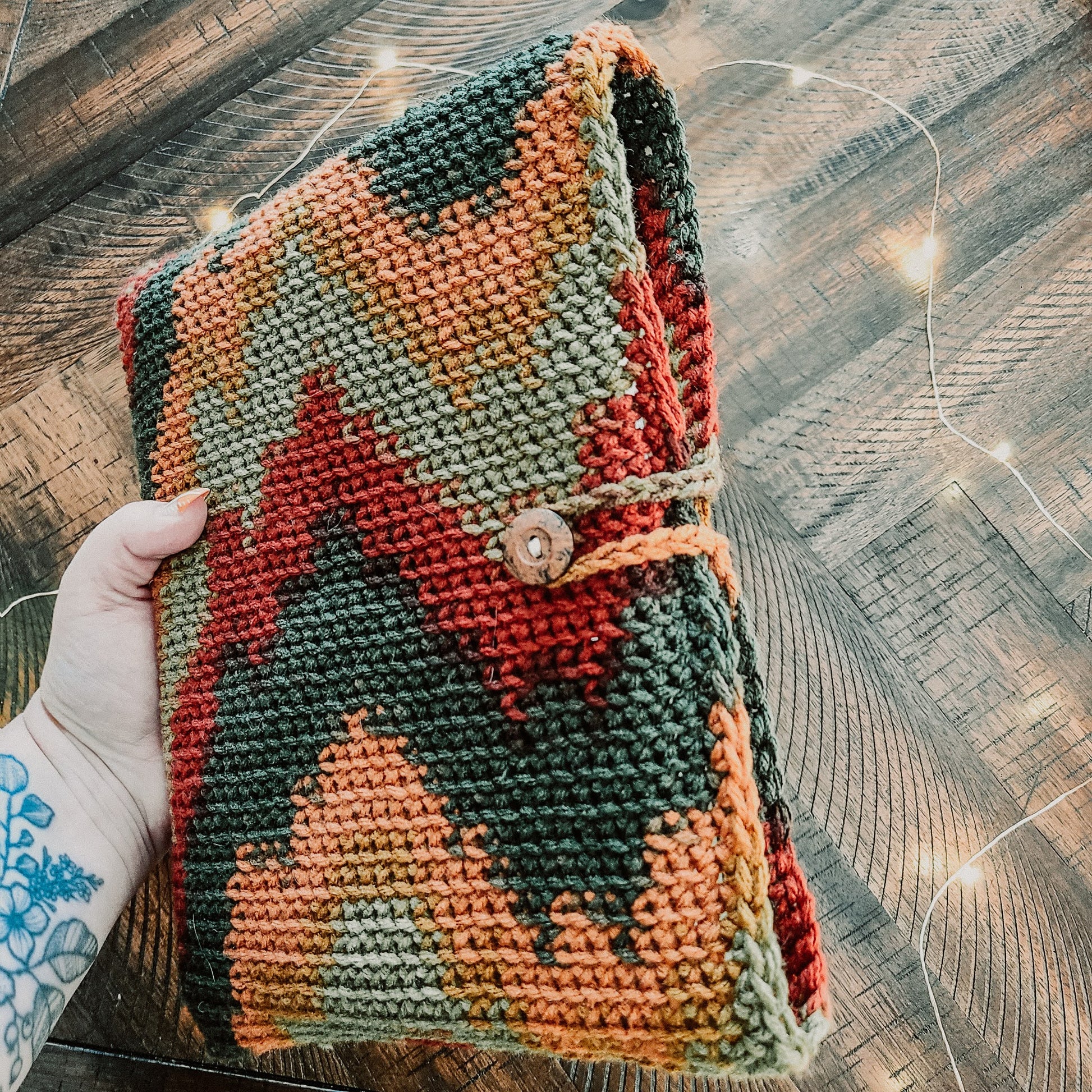 crochet book sleeve + bag pattern